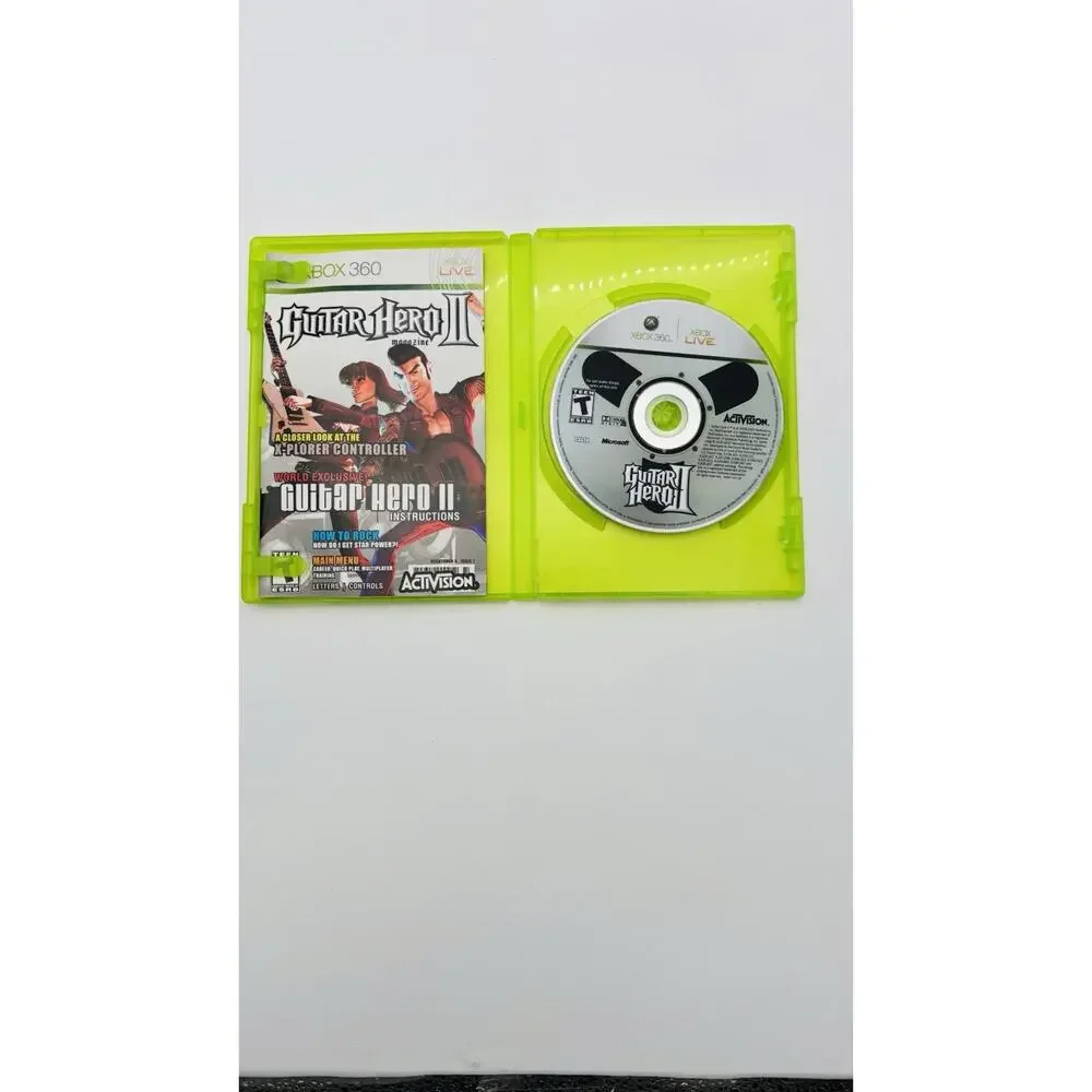 Guitar Hero II (Microsoft Xbox 360, 2007) Complete and Tested CIB VG Condition